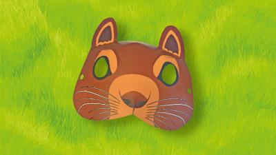 Red squirrel mask Red squirrel mask