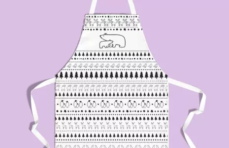 Jane Foster snowy animals apron