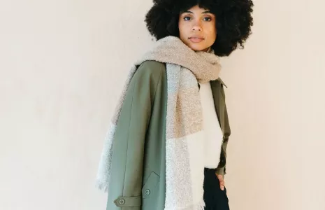 Alpaca wool scarf