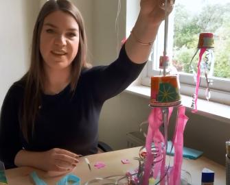 Make a recycled jellyfish
