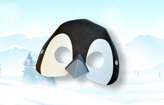 Penguin chick mask