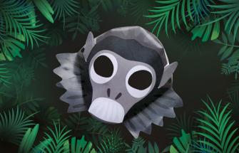 Popa langur monkey mask