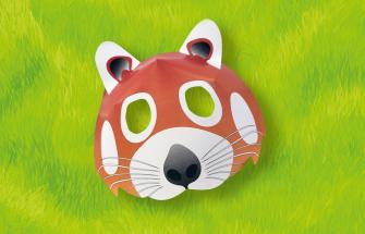 Red panda mask