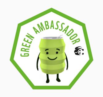 Green Ambassador Crush Badge