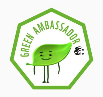 Green Ambassador Leafy Badge
