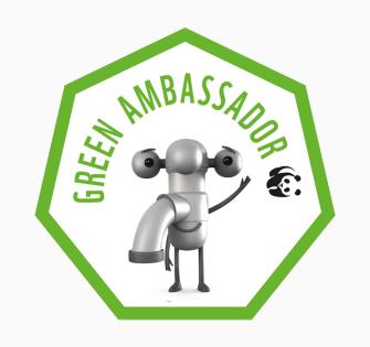 Green Ambassador Tap Badge