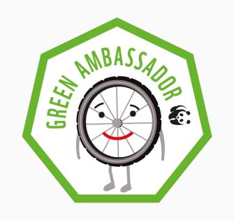 Green Ambassador Wheel Badge