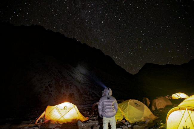 Night time stars, Nepal