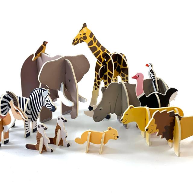 Pop-out & Build Savannah Play Set