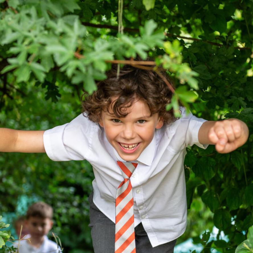 Pupils and staff at Evelyn Community Primary School in Prescot, Merseyside, on 16th July, 2025, take part in WWF’s Happy By Nature schools programme – helping children get their daily dose of nature through learning and play.