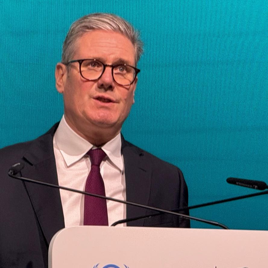 Sir Keir Starmer addressing the COP29 climate summit in 2024