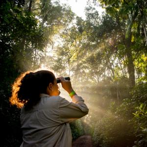 Patricia Leon on a Forest walk