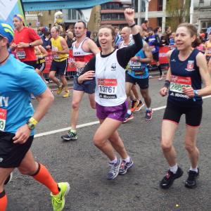 Team Panda runners at the London Marathon