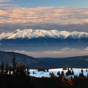 Pirin National Park and World Heritage site in Bulgaria as seen from neighbouring Rila National Park. © MayaEye Photography