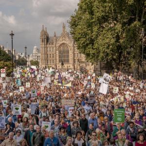 London Climate change summit march