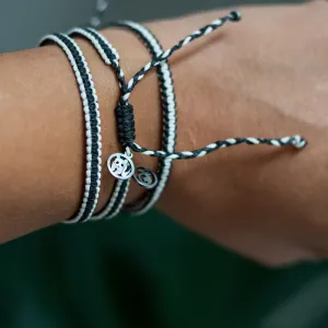 Woman's arm modelling the WWF X 4ocean Bracelet