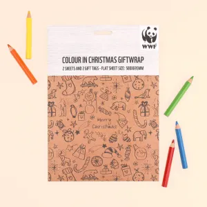 Colour In Christmas Wrapping Paper