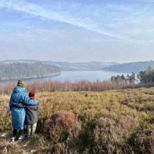 The Watts family taking part in the Big Winter Wander