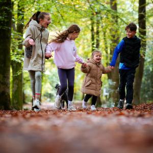 Children enjoying a woodland walk at Alice Holt Forest, Hampshire  © Paul Rogers