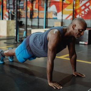 Man doing a push up