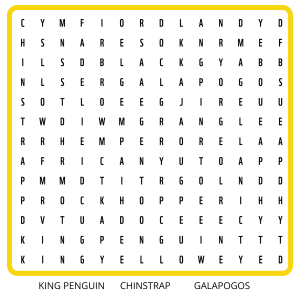 Penguin wordsearch