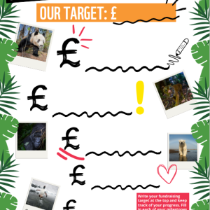 A school fundraising totaliser