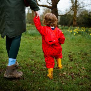 Members of the public enjoy the Spring at Wild botanic garden, managed by Kew and home to the Millennium Seed Bank in Wakehurst, West Sussex